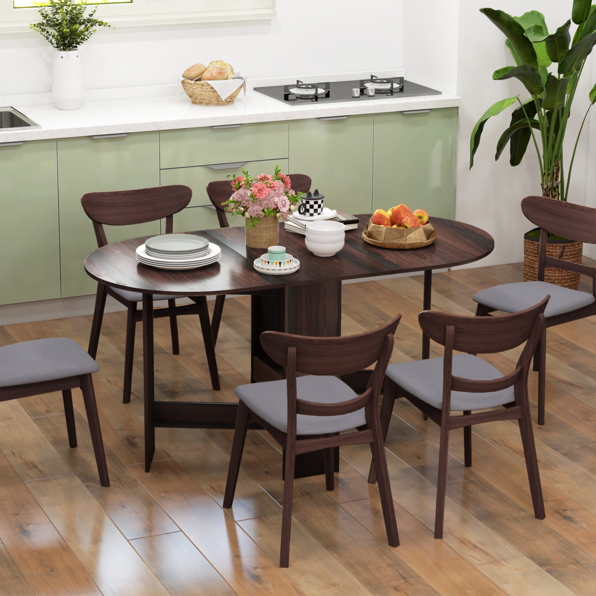cortex-london-windsor-chocolate-drop-leaf-kitchen-dining-table