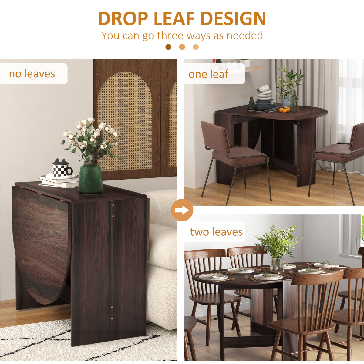 cortex-london-windsor-chocolate-drop-leaf-kitchen-dining-table
