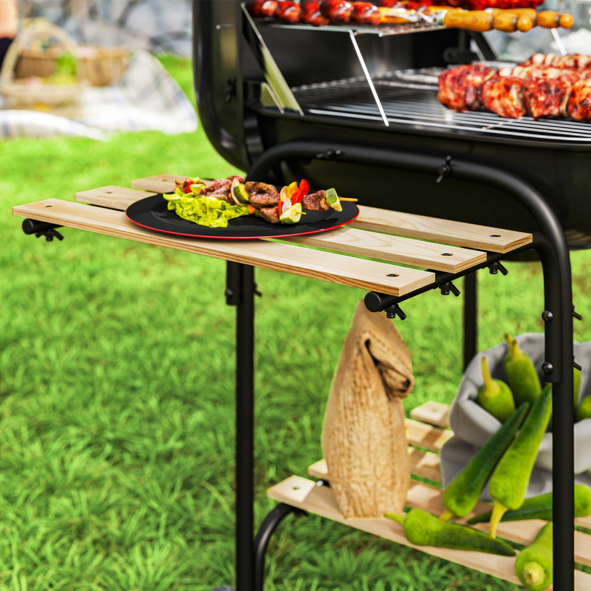 cortex-london-windsor-portable-charcoal-barbecue-grill-black-steel-fir-wood