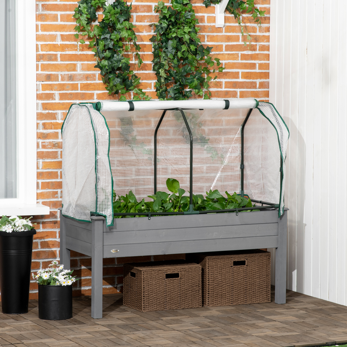 cortex-london-windsor-raised-garden-bed-pe-cover-dark-grey