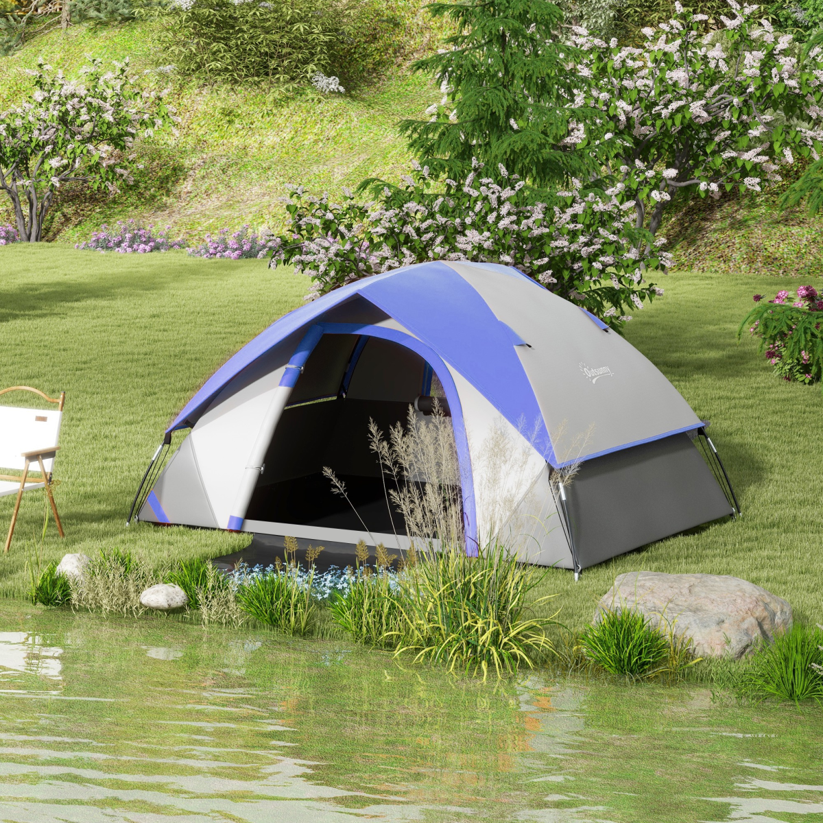 cortex-london-windsor-two-man-camping-tent-3000mm-waterproof-grey-dark-blue