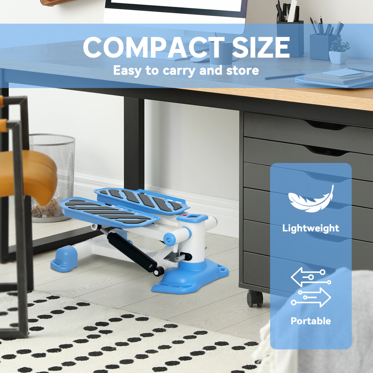 cortex-london-windsor-portable-mini-stepper-home-gym-exercise-machine-white-black-blue