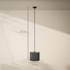cortex-london-bath-wave-linen-pendant-light-e27-black