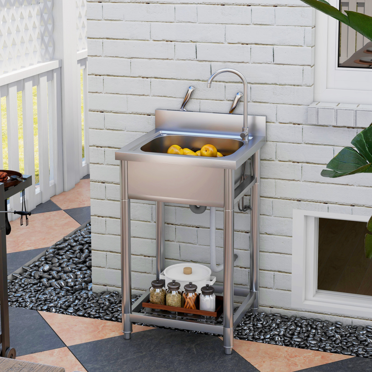 cortex-london-york-stainless-steel-utility-sink-hot-cold-water-pipe
