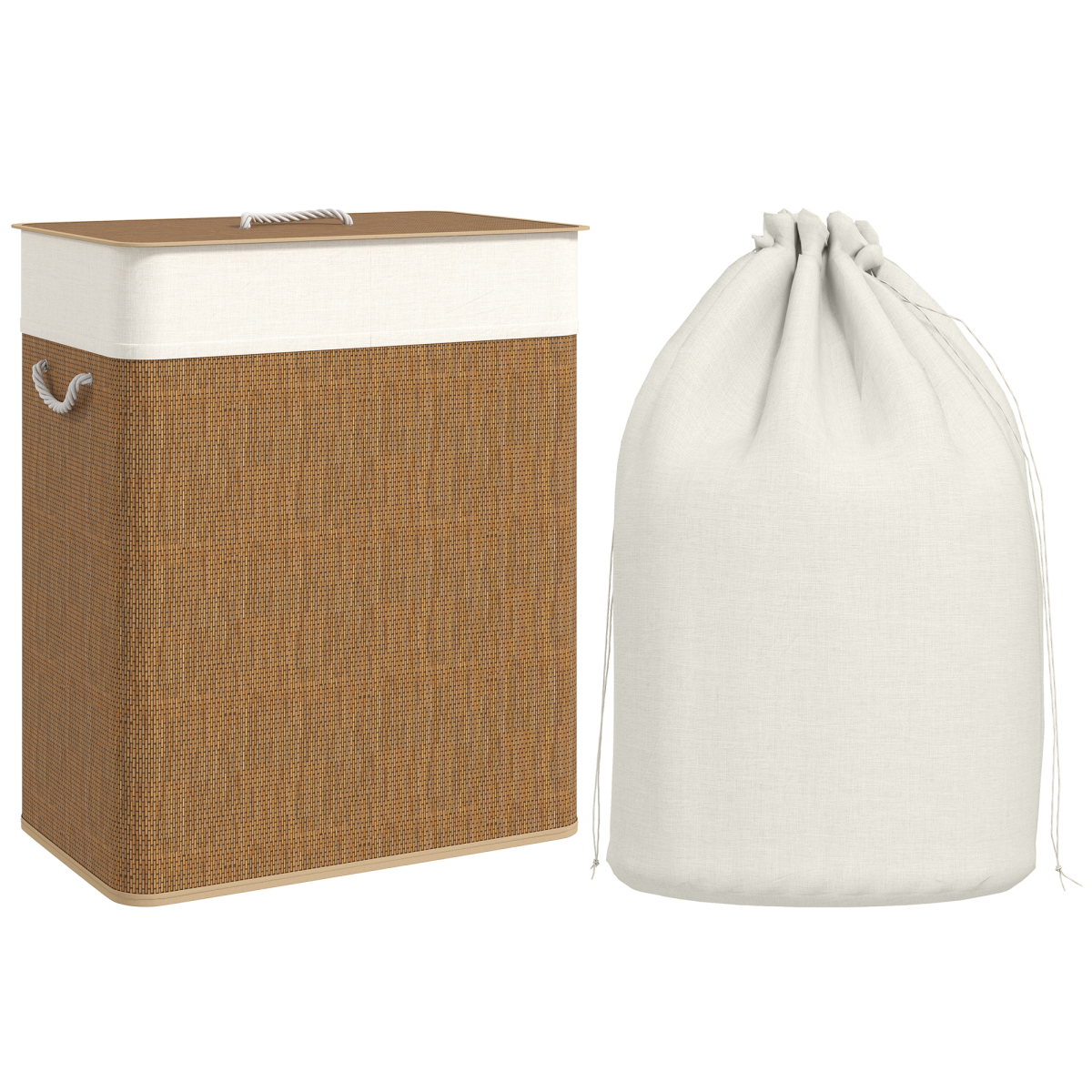 cortex-london-homcom-100l-bamboo-laundry-basket-with-lid-brown-cream-white