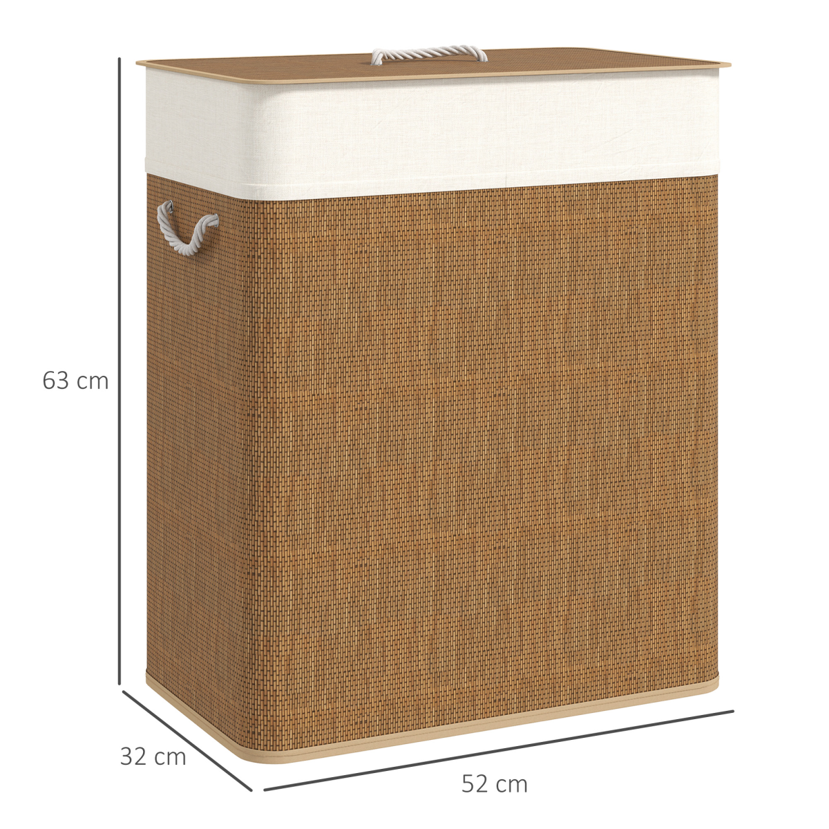 cortex-london-homcom-100l-bamboo-laundry-basket-with-lid-brown-cream-white