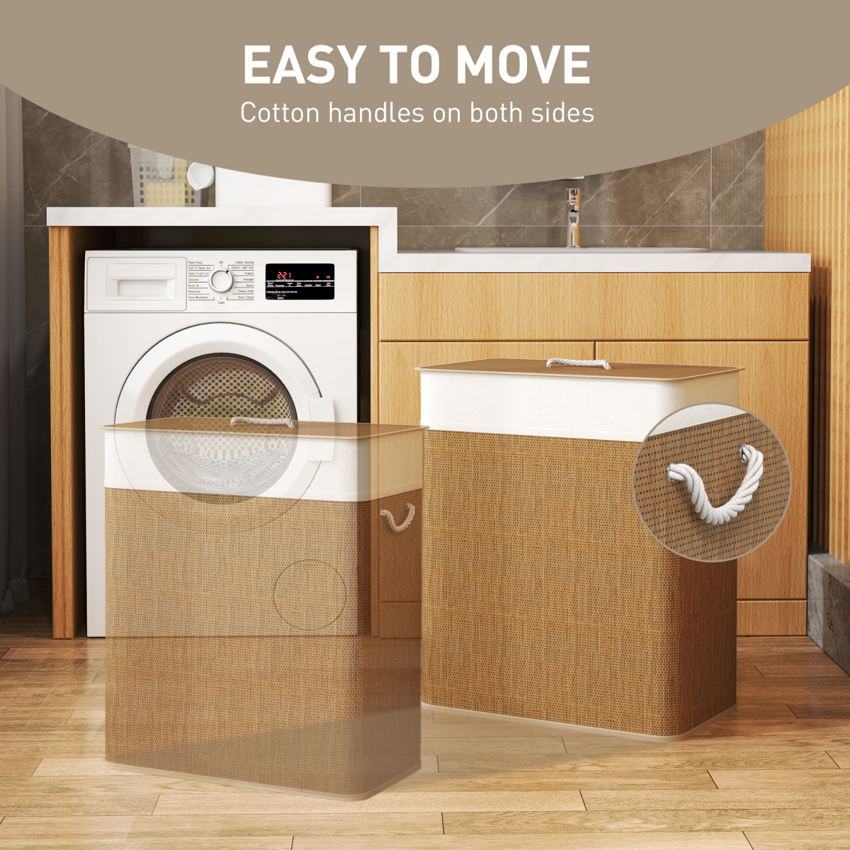 cortex-london-homcom-100l-bamboo-laundry-basket-with-lid-brown-cream-white