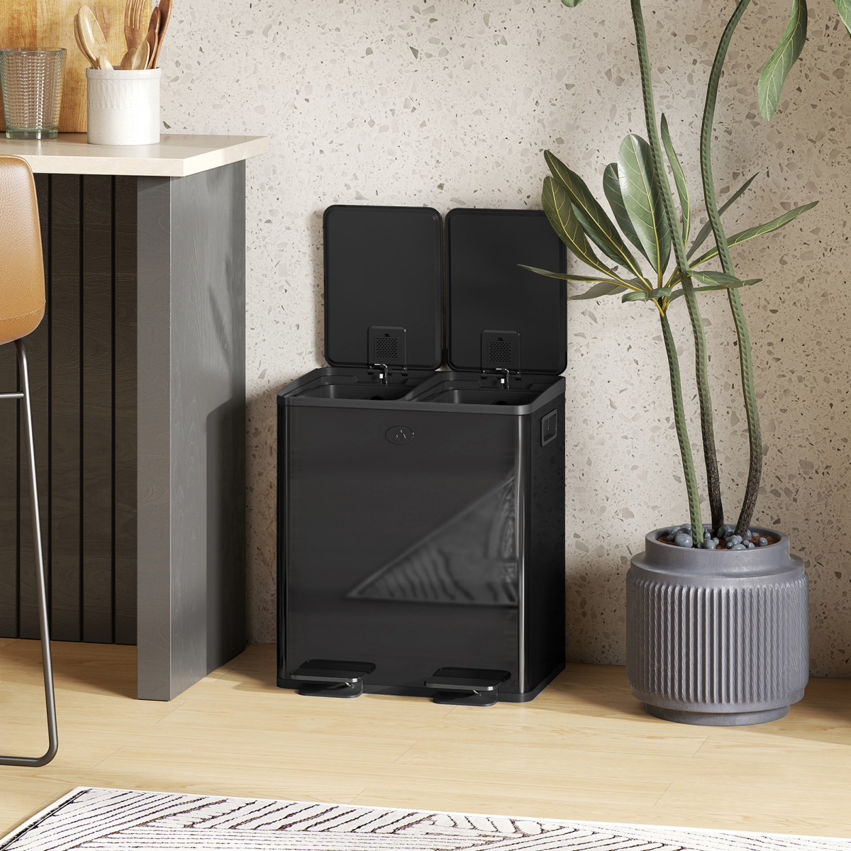 cortex-london-windsor-dual-kitchen-recycling-pedal-bin-2-x-20l-glossy-black