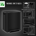 cortex-london-windsor-double-25l-kitchen-pedal-bin-black