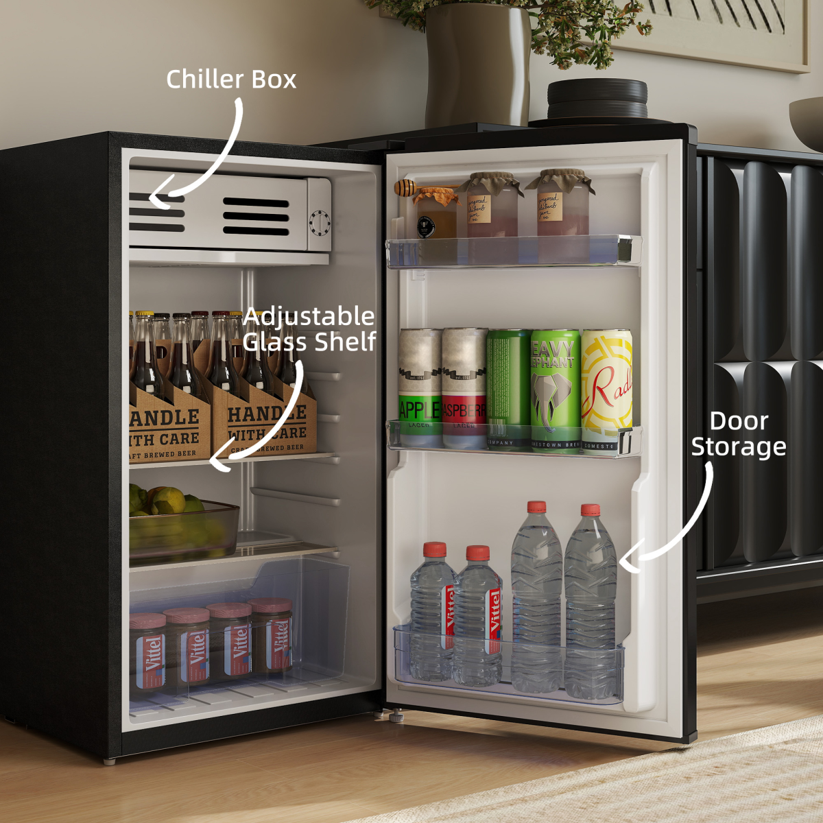 cortex-london-kensington-85l-freestanding-under-counter-fridge-chiller-box-black