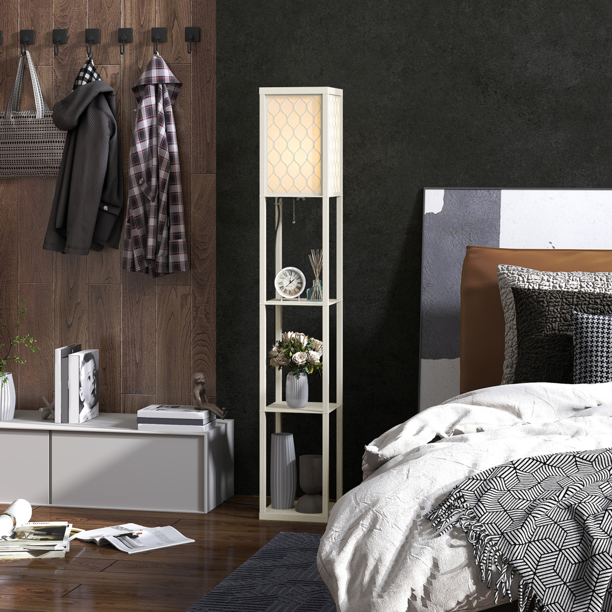 cortex-london-york-oak-white-honeycomb-shelf-floor-lamp