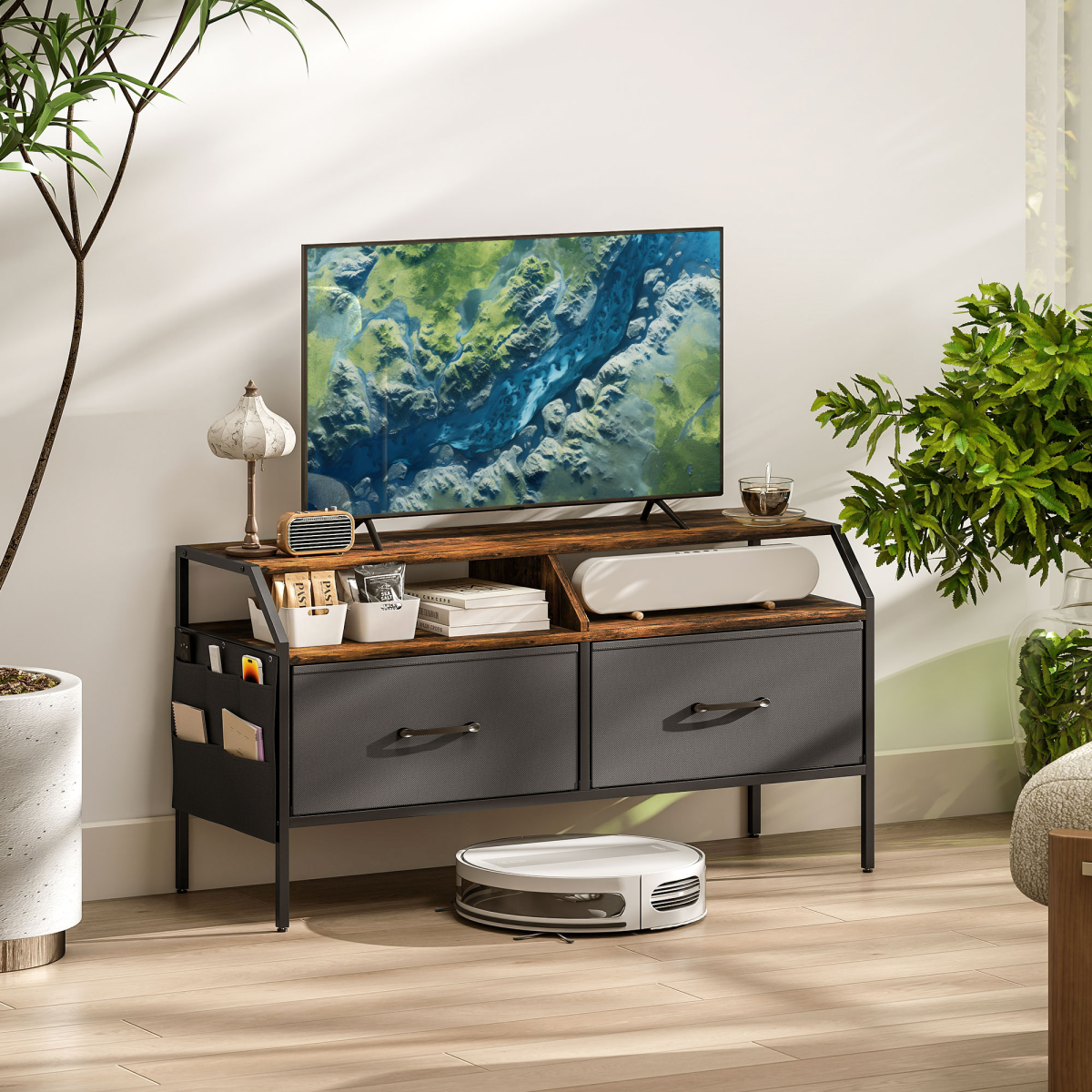 cortex-london-york-rustic-brown-tv-stand-cabinet-two-foldable-drawers