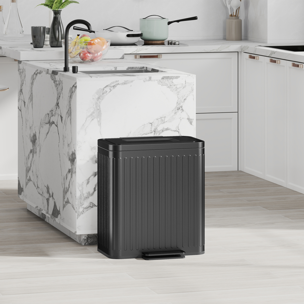 cortex-london-windsor-2-x-20l-double-rubbish-pedal-bin-black