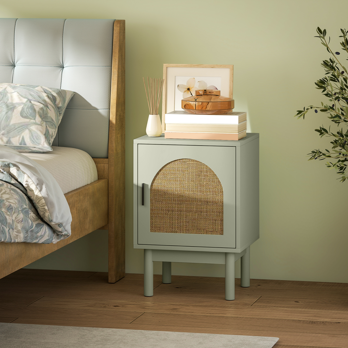 cortex-london-york-boho-rattan-bedside-table-light-green