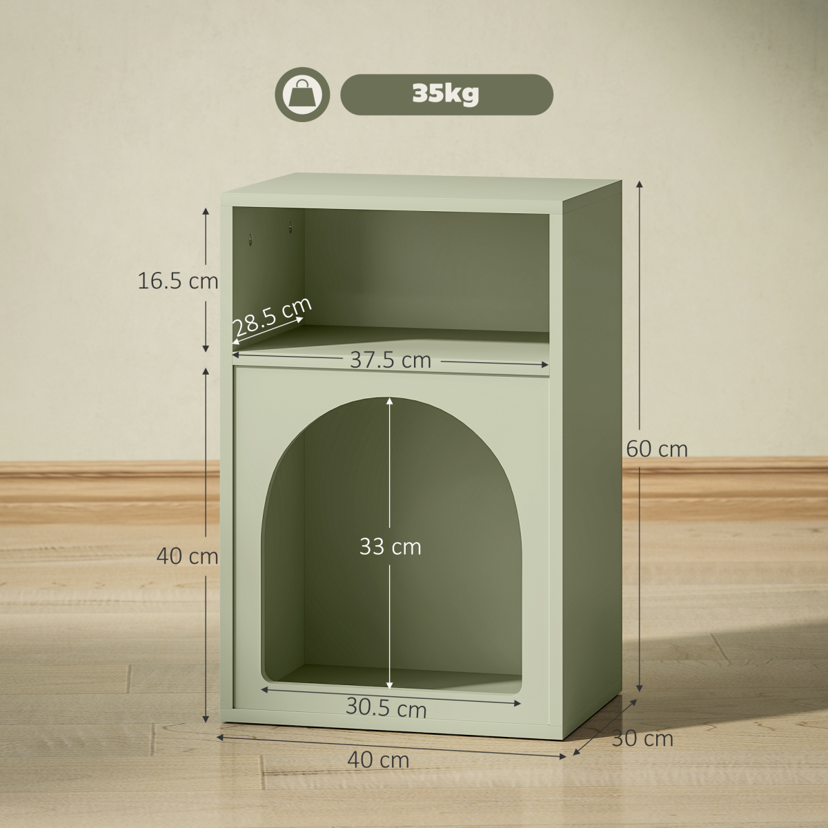 cortex-london-kensington-arch-bedside-table-light-green-mdf
