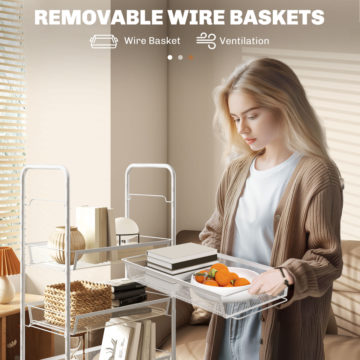 cortex-london-windsor-five-tier-white-steel-pp-plastic-rolling-cart-removable-mesh-baskets