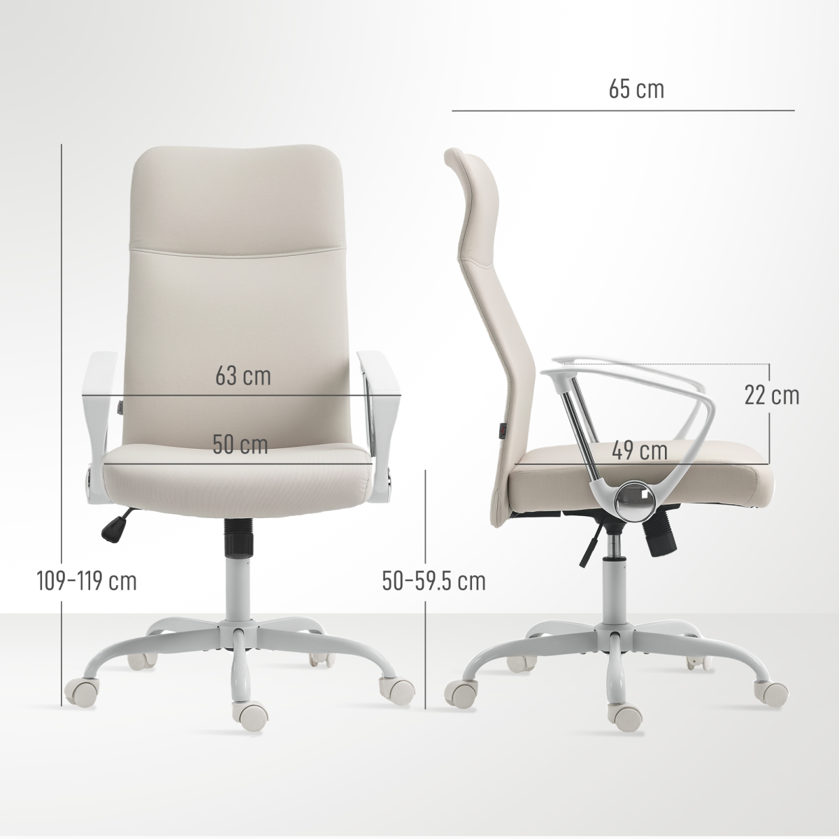cortex-london-york-high-back-cream-white-office-chair