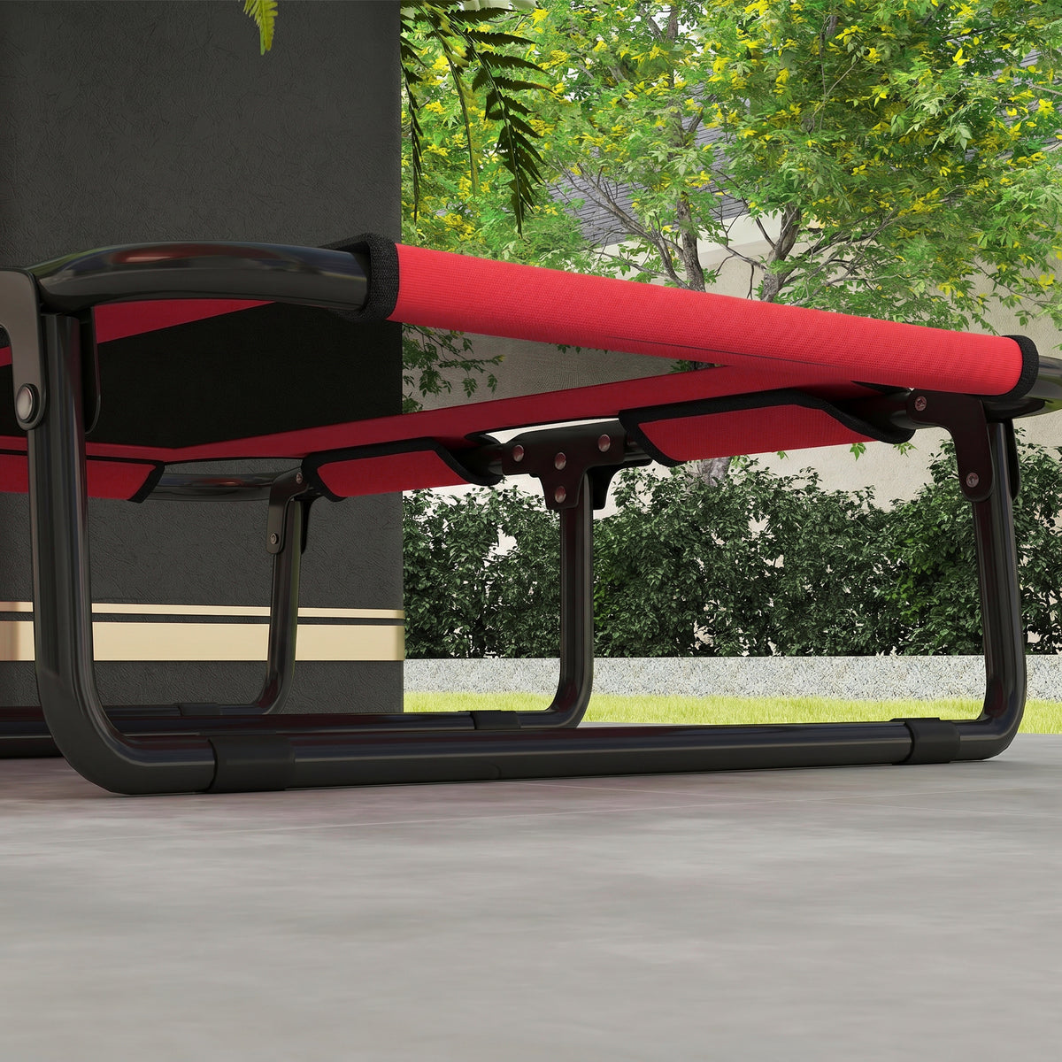 cortex-london-windsor-raised-dog-bed-breathable-mesh-red-black