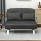 cortex-london-kensington-charcoal-grey-faux-suede-two-seater-sofa-bed