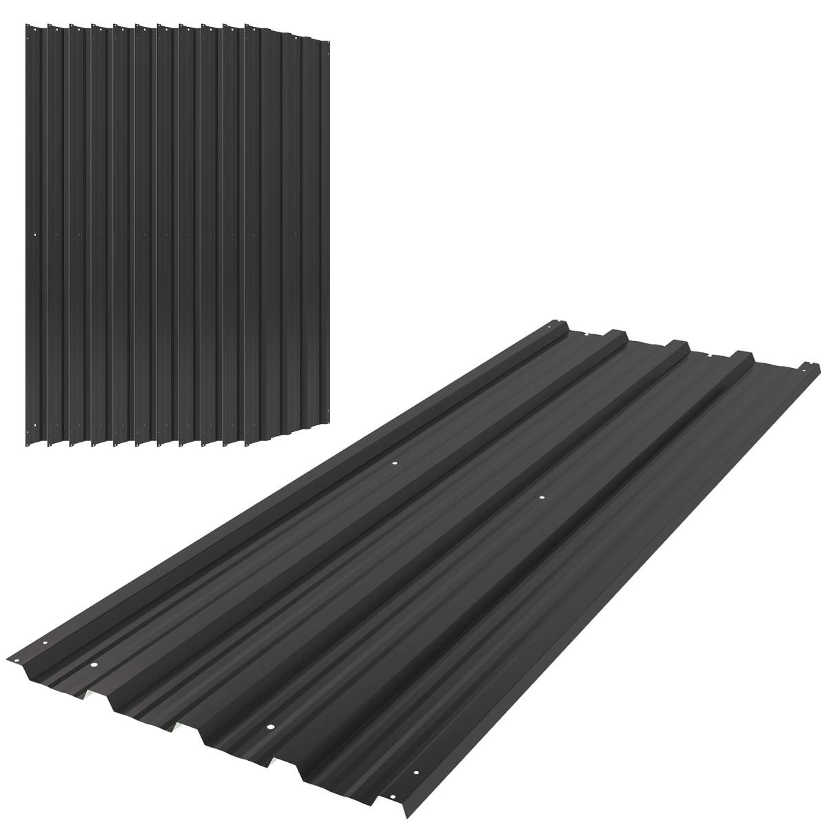 cortex-london-york-galvanised-steel-roofing-sheets-pack-of-12-black