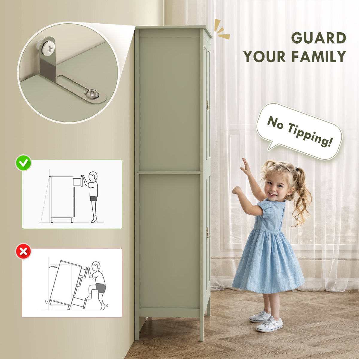 cortex-london-windsor-green-freestanding-led-pantry-cabinet-four-doors