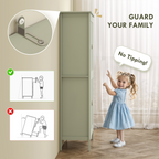 cortex-london-windsor-green-freestanding-led-pantry-cabinet-four-doors