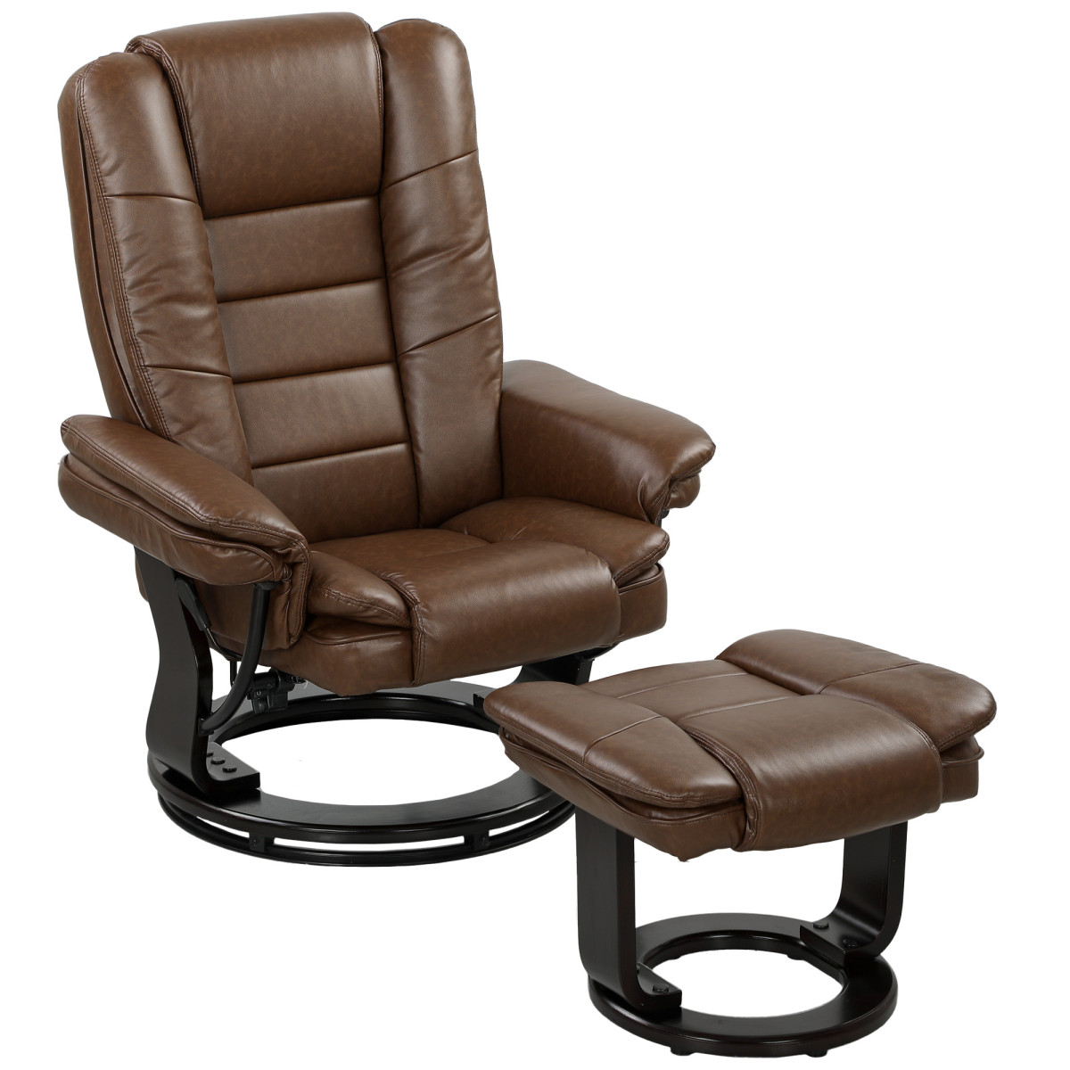 cortex-london-windsor-pu-leather-swivel-recliner-footrest-set-dark-brown
