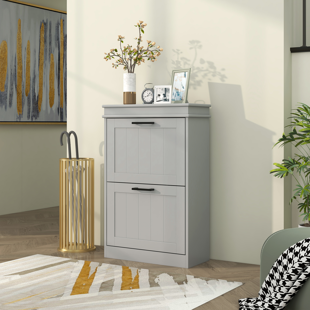 cortex-london-york-grey-slim-shoe-storage-cabinet-two-flip-drawers