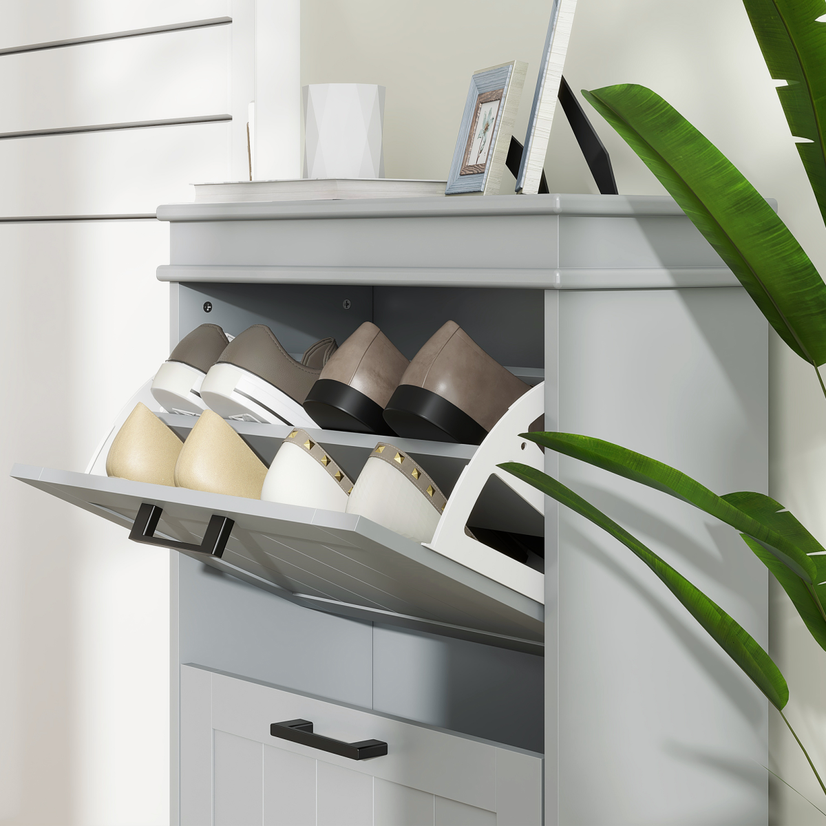 cortex-london-york-grey-slim-shoe-storage-cabinet-two-flip-drawers
