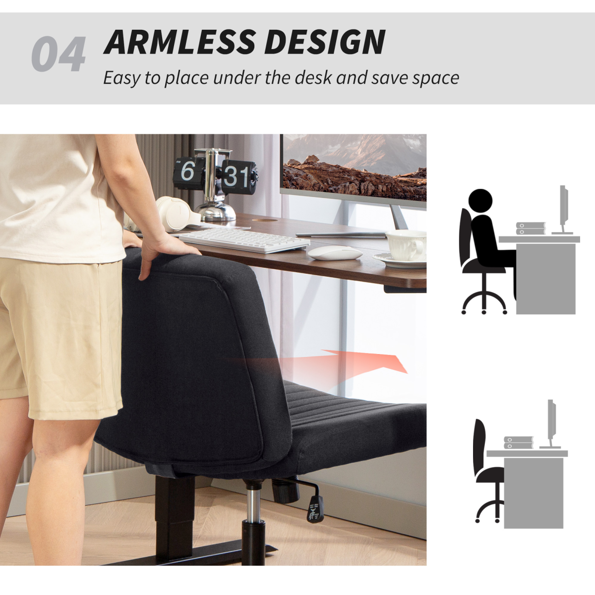 cortex-london-bristol-linen-cross-legged-office-chair-black