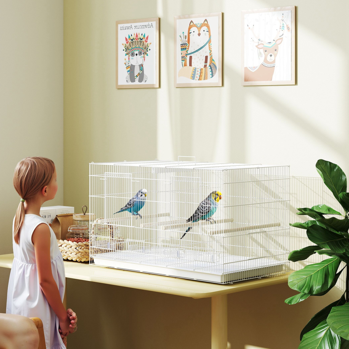 cortex-london-york-pawhut-white-bird-cage-divider-four-wooden-perches-slide-out-tray