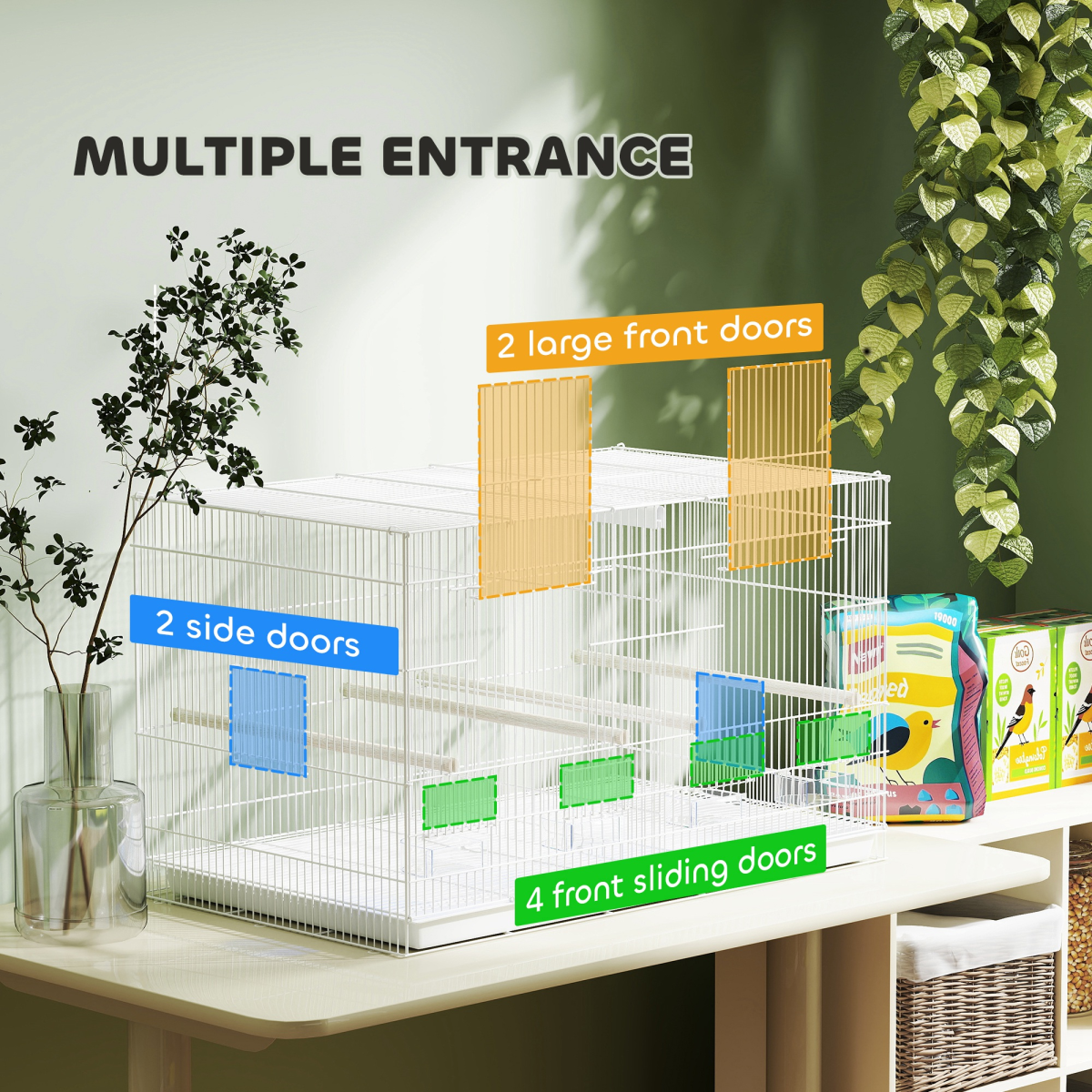 cortex-london-york-pawhut-white-bird-cage-divider-four-wooden-perches-slide-out-tray