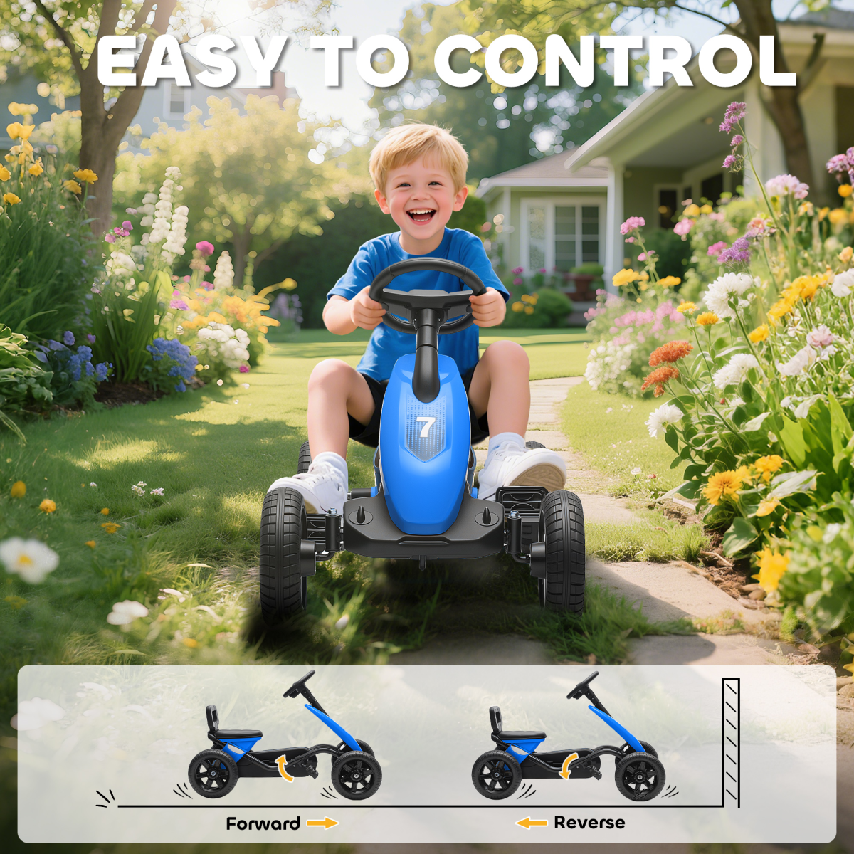 cortex-london-windsor-kids-pedal-go-kart-blue-eva-wheels-metal-frame