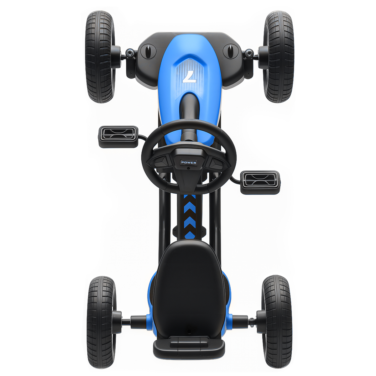 cortex-london-windsor-kids-pedal-go-kart-blue-eva-wheels-metal-frame