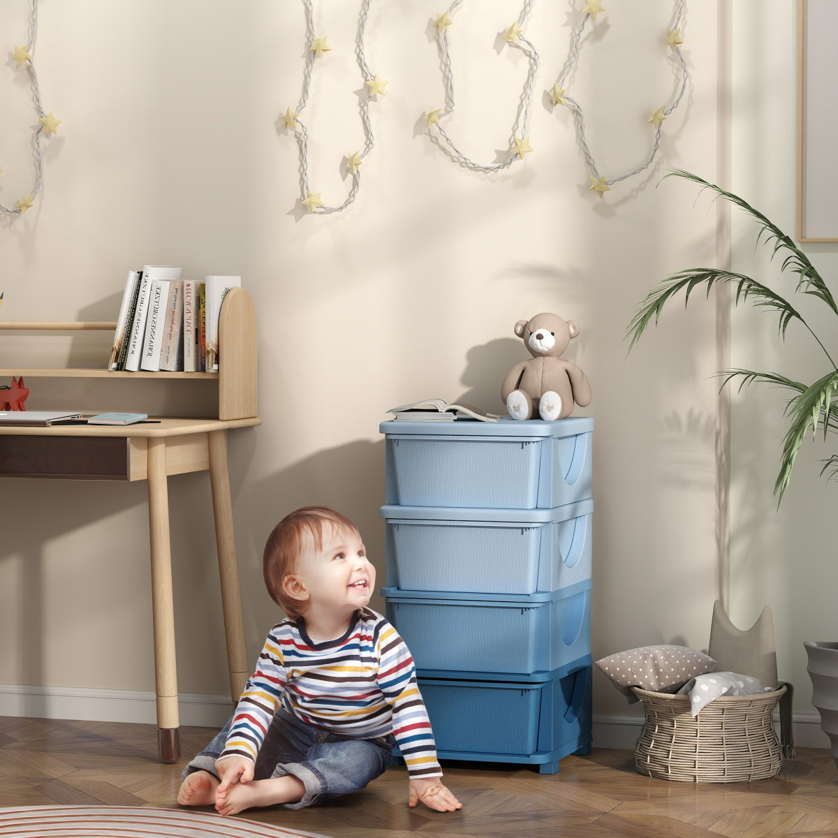 cortex-london-windsor-kids-four-drawer-storage-tower-blue