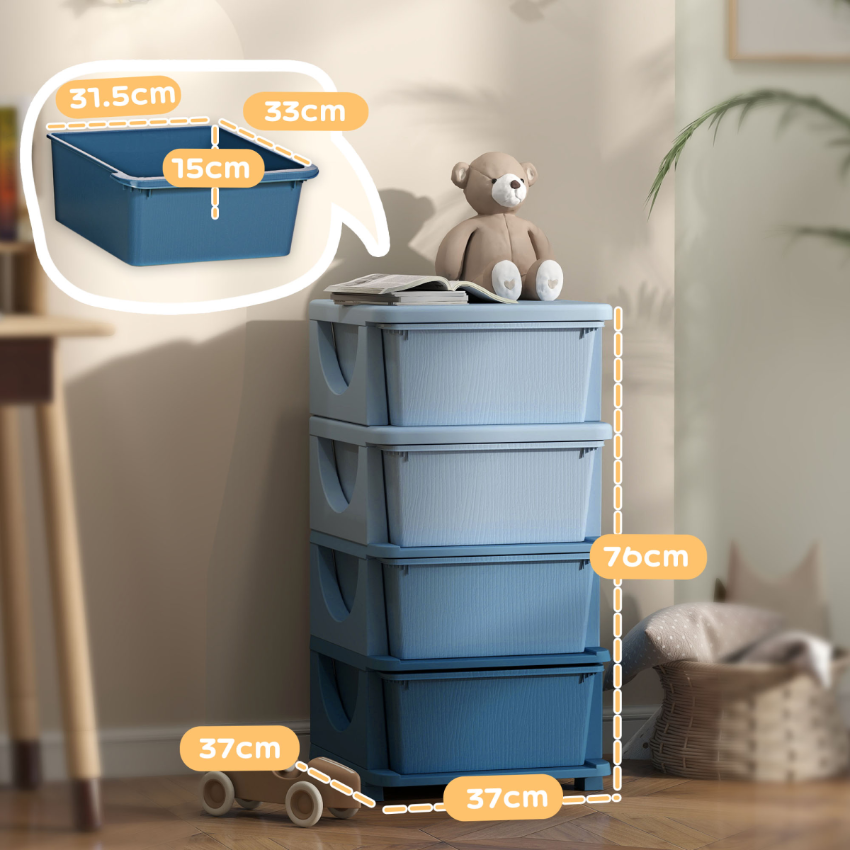 cortex-london-windsor-kids-four-drawer-storage-tower-blue