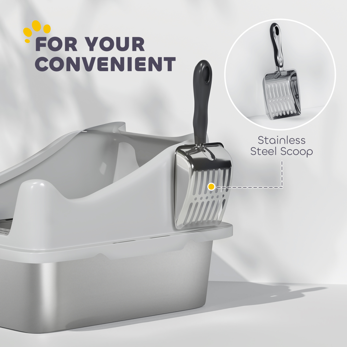 cortex-london-york-stainless-steel-cat-litter-box-high-sides-grey