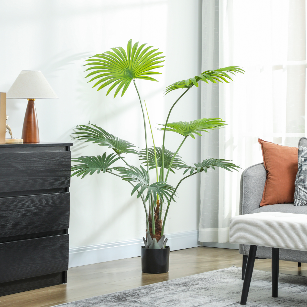 cortex-london-windsor-artificial-palm-tree-145cm-green-peva-leaves-coconut-coir