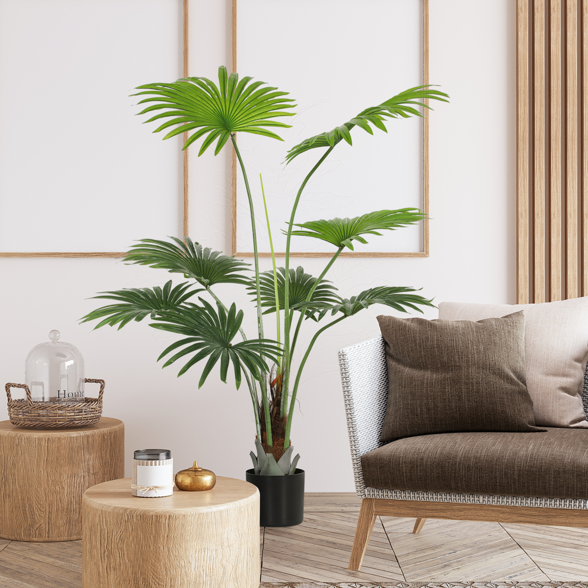 cortex-london-windsor-artificial-palm-tree-145cm-green-peva-leaves-coconut-coir
