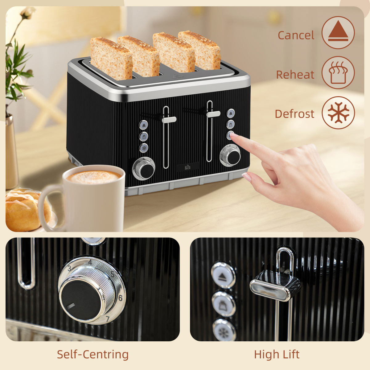 cortex-london-windsor-black-rapid-boil-kettle-four-slice-toaster-set