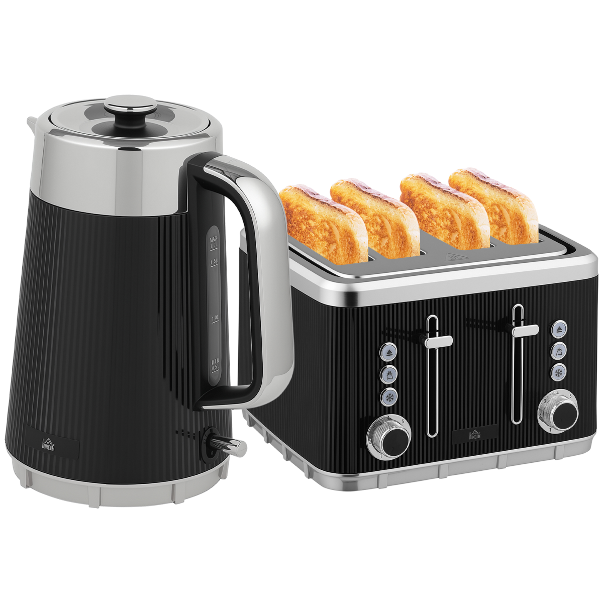 cortex-london-windsor-black-rapid-boil-kettle-four-slice-toaster-set