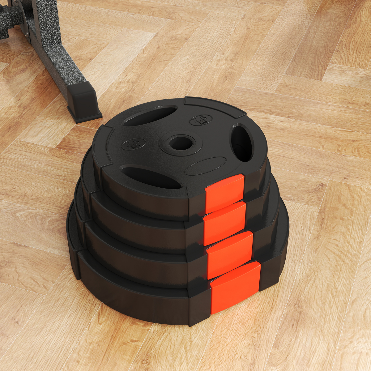 cortex-london-windsor-olympic-weight-plates-set-home-gym-black