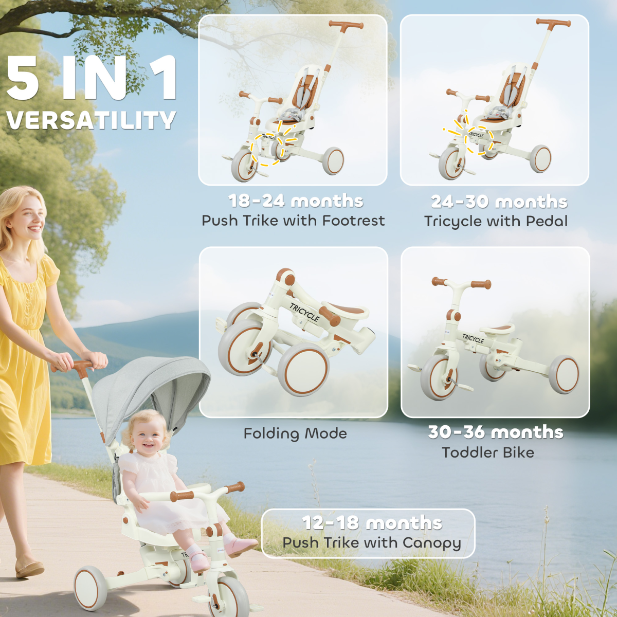 cortex-london-windsor-5-in-1-foldable-toddler-tricycle-cream-white