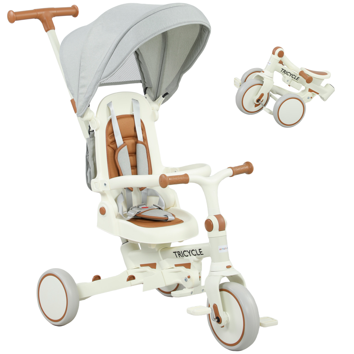 cortex-london-windsor-5-in-1-foldable-toddler-tricycle-cream-white
