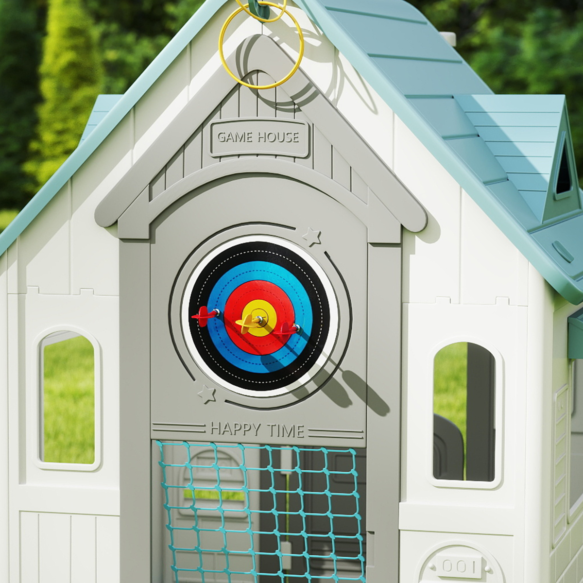 cortex-london-windsor-kids-indoor-outdoor-playhouse-with-games-beige-green-grey