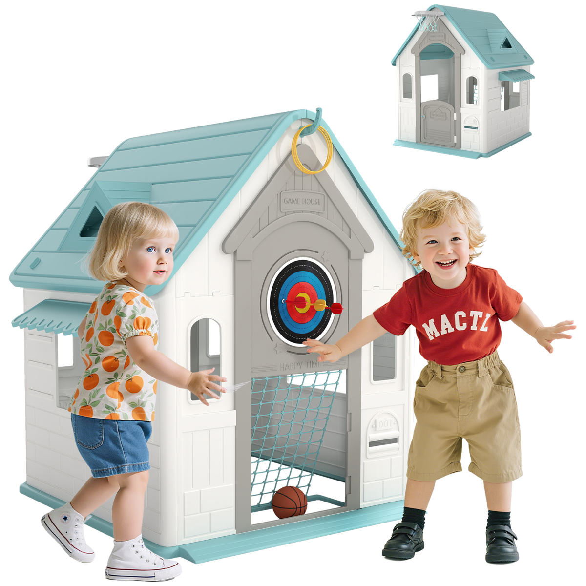 cortex-london-windsor-kids-indoor-outdoor-playhouse-with-games-beige-green-grey