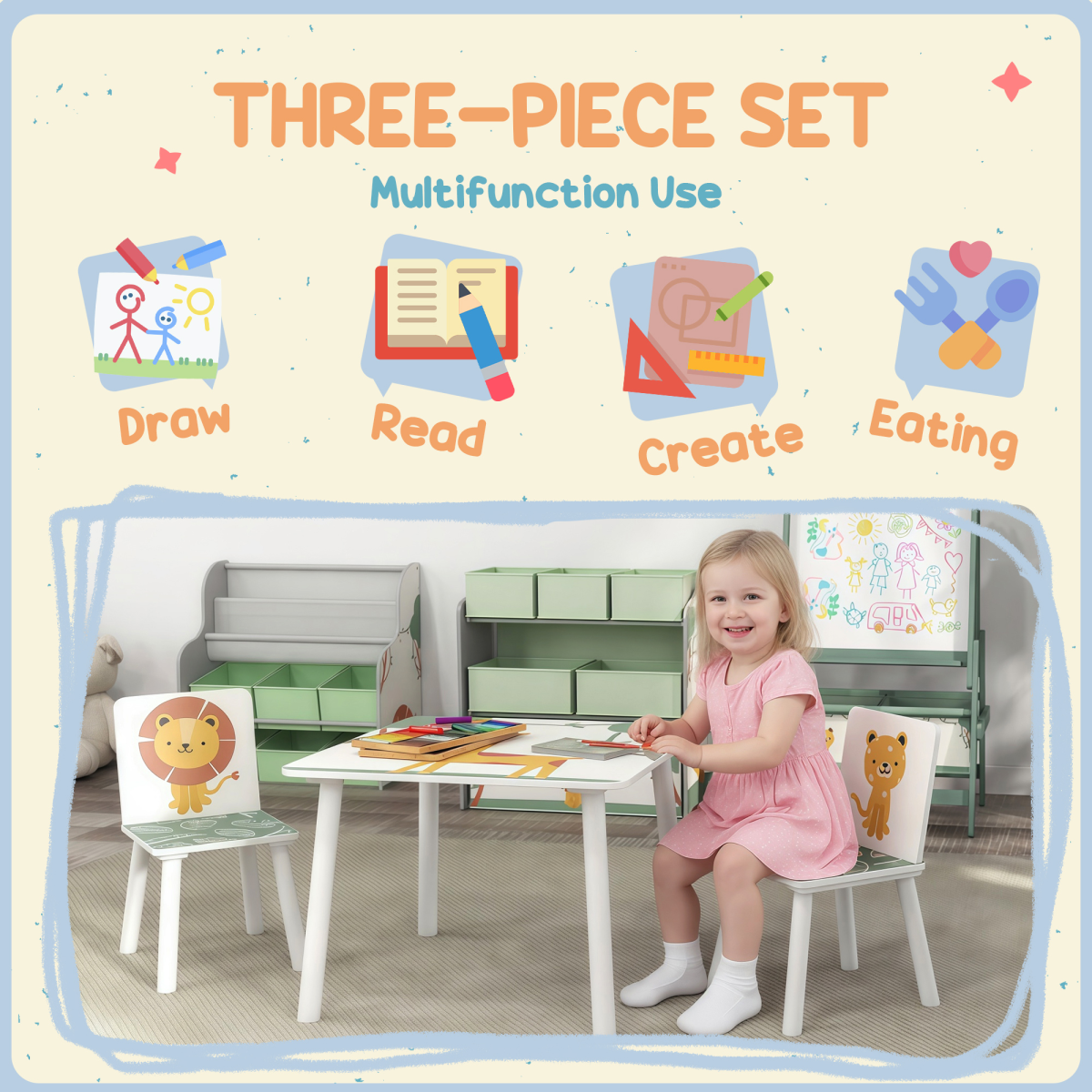 cortex-london-windsor-kids-green-table-with-two-chairs-set