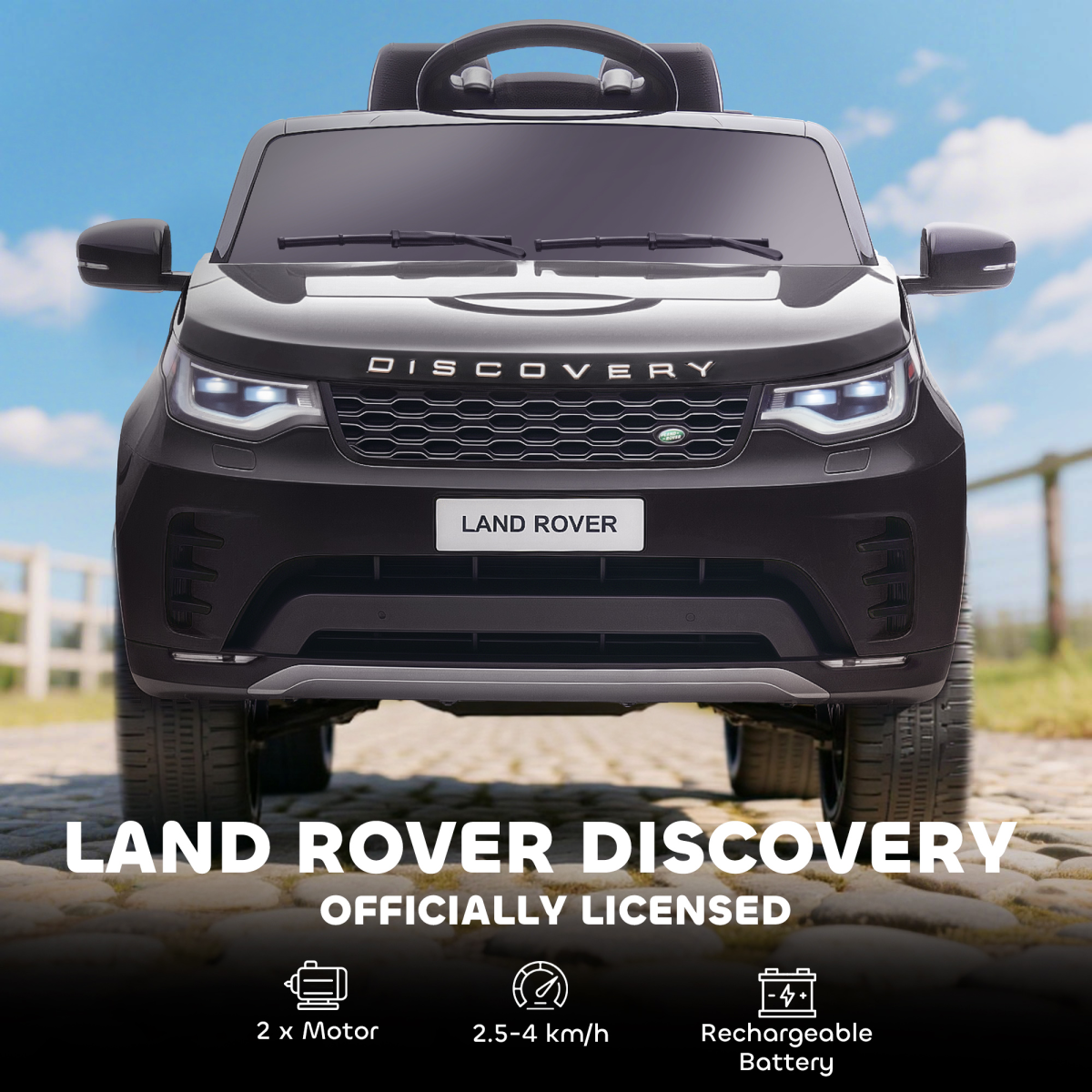 cortex-london-windsor-licensed-land-rover-discovery-12v-kids-electric-car-black