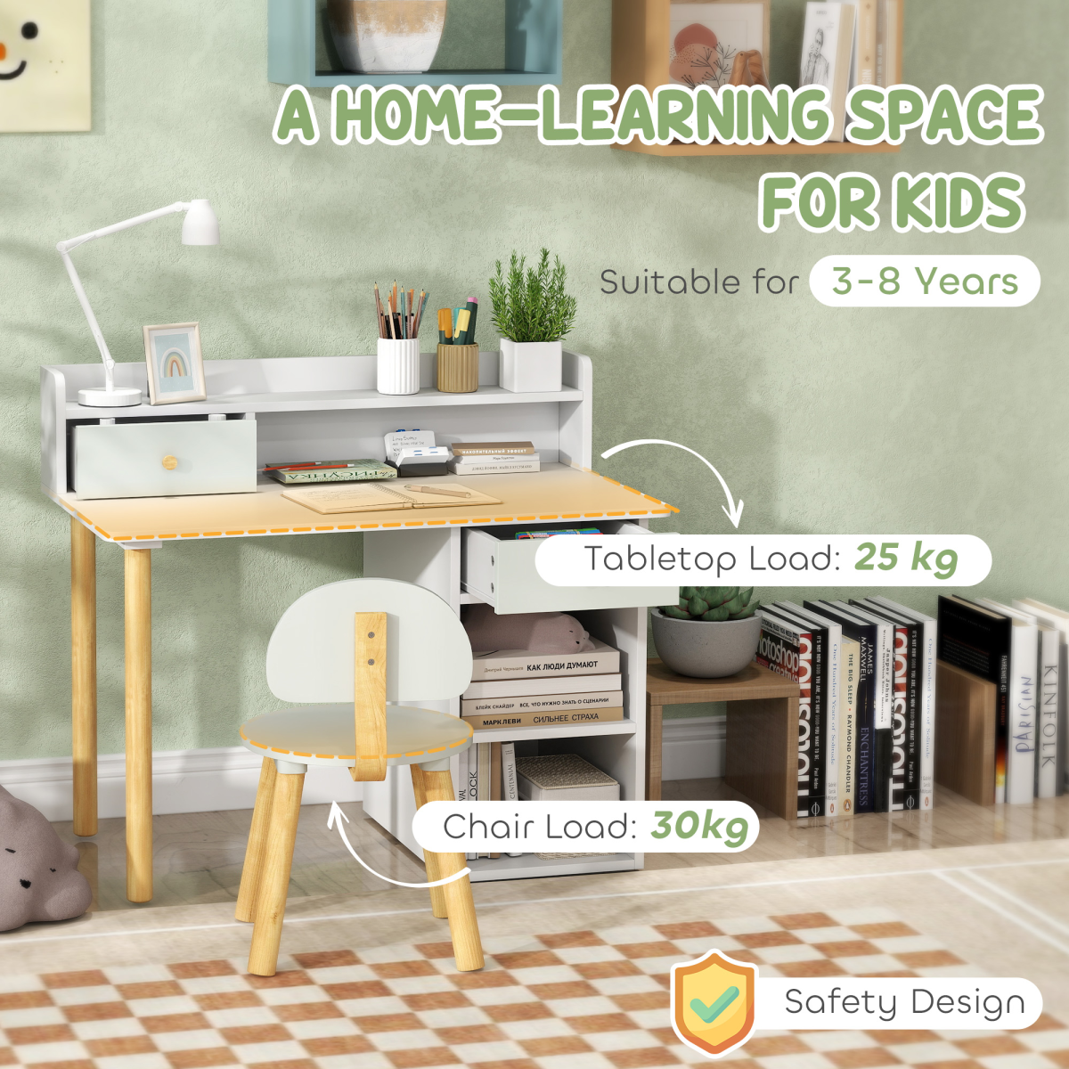 cortex-london-windsor-green-kids-study-desk-and-chair-set