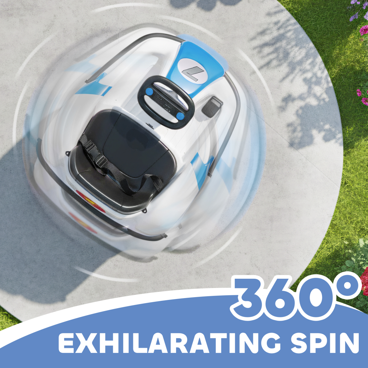 cortex-london-windsor-kids-bumper-car-360-spin-blue